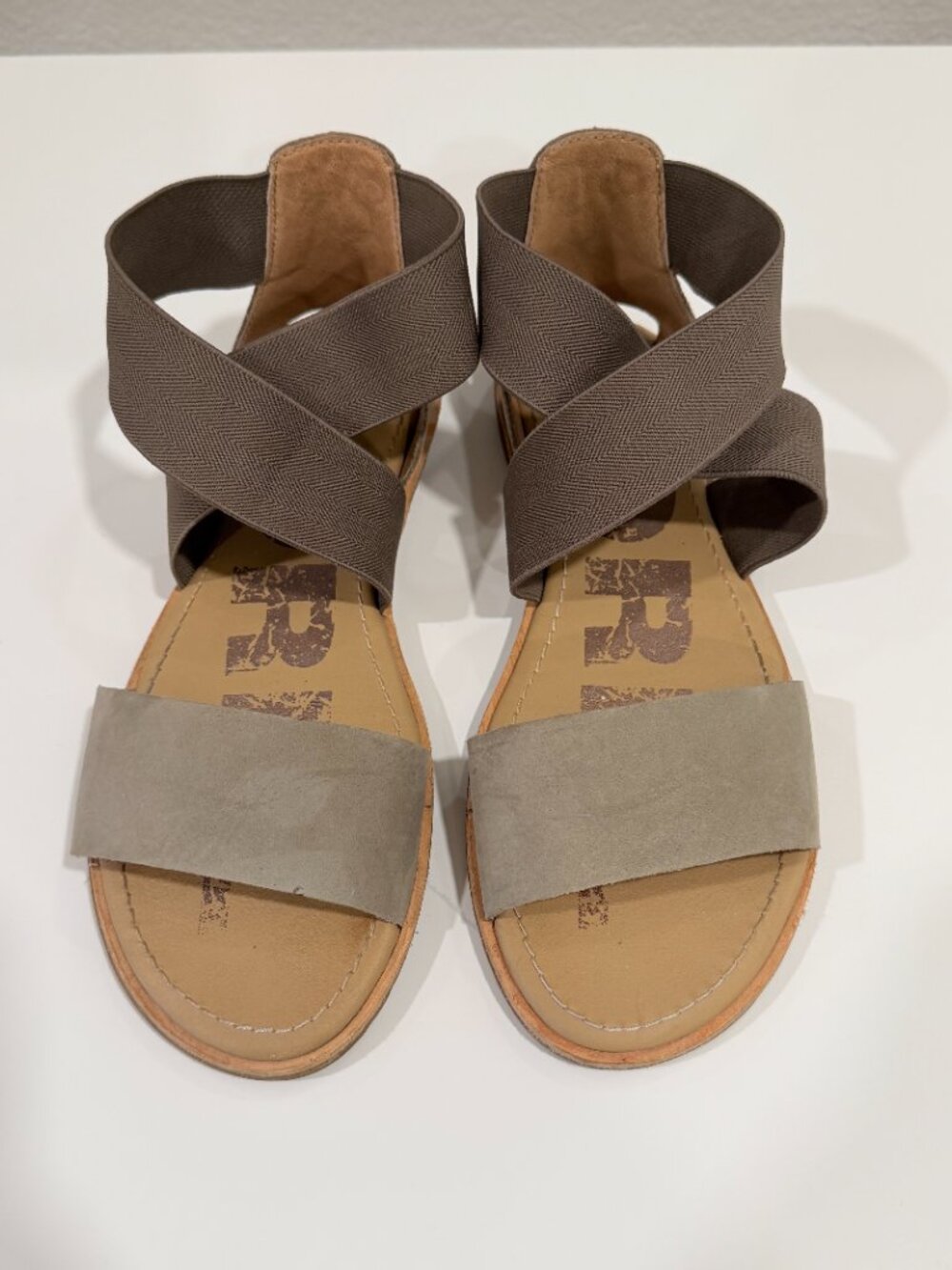 Sorel Ella Sage Green Sandal, Size 6